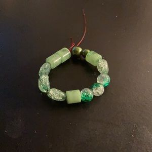 Handmade green bracelet